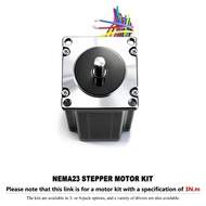 Kit Nema 23 CNC Stepper Motor 4.2A 3Nm optional TB6600, DM542, DM556 Driver And 36V Switching Power 