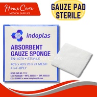Gauze Pad Sterile (100’s), 4x4" INDO - Box INDOPLAS