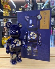 現貨bearbrick 400% Be@rbrick 有田燒 琉璃花丸紋 (陶瓷）