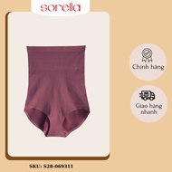 Women's shapewear underwear S28-069311 Sorella brand, high waisted, purple brown