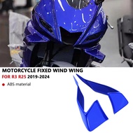 For YZFR3 2024 2025 YZFR25 YZF R3 R25 2025 2019-2024 Motorcycle Sport DownforceNaked Forntal Spoiler