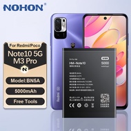 NOHON BN5A Battery for Xiaomi Redmi Note 10 5G / Poco M3 Pro Phone Batteries 4900mAh