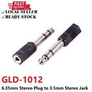 6.35mm Stereo Plug to 3.5mm Stereo Jack - GLD-1012