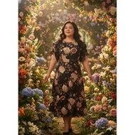 PLUS SIZE DRESS (70-130kg) FLORAL DRESS PLUS SIZE