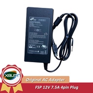 FSP090M-RHA Genuine FSP 12V 7.5A 90W 4-PIN Din AC Adapter Charger Power Supply