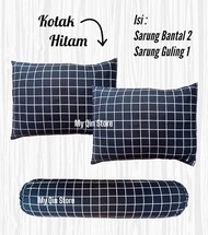 Sarung Bantal dan Guling Motif Kotak / sarung bantal dan guling 10 ribu 3 / Tidur Dewasa - Sarban Sa