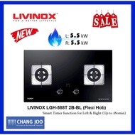 LIVINOX LGH-588T 2B-BL (Flexi Hob) / Timer Gas Hob