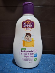 SLEEK BABY 2IN1 HAIR AND BODY FOAMY WASH 250ml // SLEEK HAND WASH // SLEEK BOTLLE CLEANSER (rijek ke