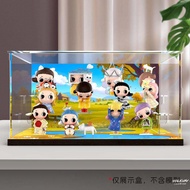 กล่องโชว์ฟิกเกอร์ซีรีส์ Nyota Free Growth พร้อมฉากธีม Popmart รุ่น การ์ตูน ของสะสมอนิเมะ กล่องเก็บขอ