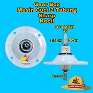 GEARBOX SHARP KECIL GEAR BOX MESIN CUCI SHARP 2 TABUNG As Gerigi 10