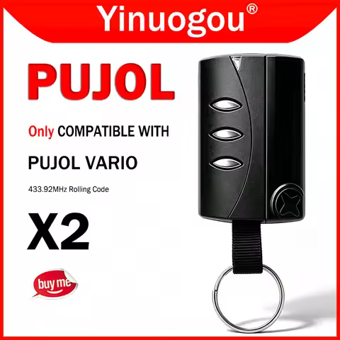 PUJOL VARIO Garage Remote Control 433.92MHz Rolling Code PUJOL VARIO Gate Remote Control 433MHz Prog