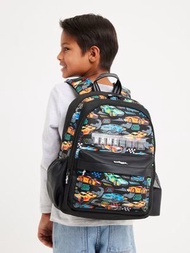 【0.4kg 超輕護脊】Racing Car 賽車 14L 護脊書包 36 cm兒童背囊| 黑色 兒童旅行袋｜中小學背包 ｜平行進口