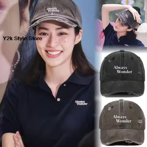 Our Secret LingOrm Lingling Kuang AlwaysWonder Letter Baseball Cap Sun Hat Outdoor men's and women's