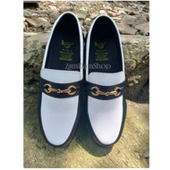 Cheapest chain pattern Docmart shoes, synthetic women's Docmart slip-on shoes, women's shoes