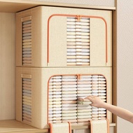 Cotton Linen Storage Box Baina Box Coarse Linen Household Wardrobe Storage Box Folding Baina Storage