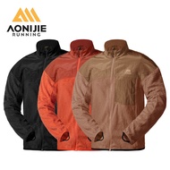 AONIJIE F5241 Running Jacket Autumn Stand Collar Fleece Jacket Sports Warm Top