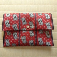 榻榻米邊緣小物包 招財小物【招財貓】紅包袋 紅包夾 紅包收納 存摺收納 禦朱印帳收納 日本製 手作