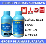 Original FUSO Brake fluid dot 3 / minyak rem FUSO dot3 300ml 300 ml Cairan Rem Fuso kecil FUSO minya