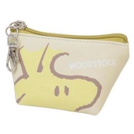 日本版 Snoopy Woodstock 袋 小物袋 百達通小銀包錢包硬幣袋 化妝袋 多功能包包 (黃色) 平行進口