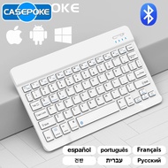 CASEPOKE For Ipad Bluetooth Keyboard Mouse For Xiaomi Samsung Huawei Phone Tablet Mini Wireless Keyboard For Android IOS Windows