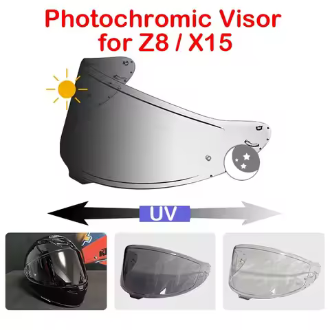 Photochromic Visor for SHOEI Z8 RF1400 RF-1400 NXR2 CWR-F2 CWR-F2R X15 X-Fifteen X-SPR Pro Autochrom