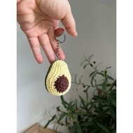 Avocado keychain - crochet avocado with high quality yarn