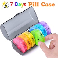 Pill Box Portable medicine pill box BPA free Weekly Storage box 7 days odorless pill case for travel