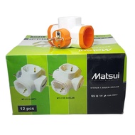 T ARDE Colokan 3 Cabang Lampu Indikator Merek Matsui
