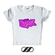KATUN BRATZ Logo Baby Tee - Women's Crop Top y2k Combed Cotton y2k Vintage