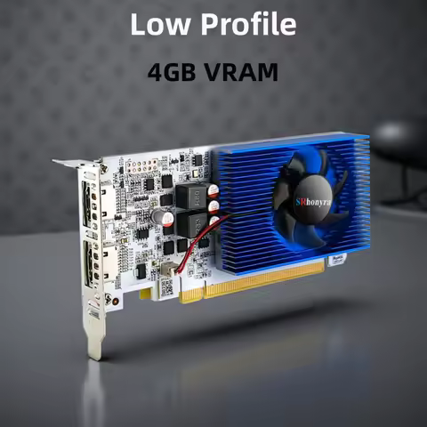 SRhonyra Low Profile Graphics Card 4GB GT730 RX550 GT1030 GTX1050 GTX1050Ti Half Height PCIe Video C