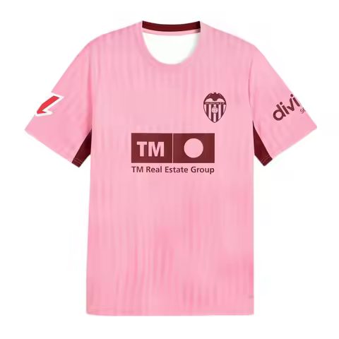 2026/2027 Valencia Spanish Football Jersey T-Shirt Men's Women's 3D Print Summer Sport Breathable Me