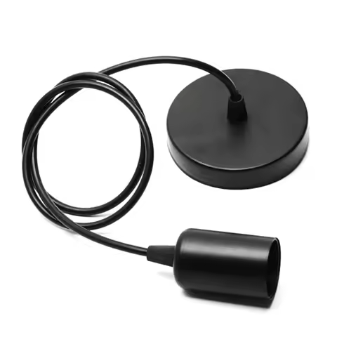 E27 Lamp Holder Ceiling Pendant Light1m 1.5m 2m Length Bar Nordic Hanging Chandelier Lamp Home Decor