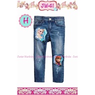 JW41 Frozen Pattern Children's Jeans Size 2, 3.5 Years