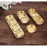 DT23-15 Gold Stainless Steel Tray 1 Hole Size 8 Cm.4] R6-2