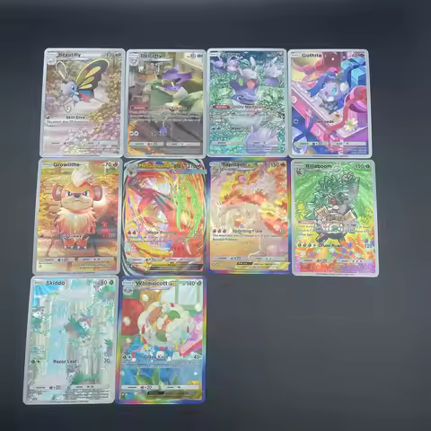 10Pcs/Set DIY PTCG 26Th English Version Mega Blaziken Ex Collect Signature Trading Embossed Texture 