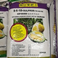 Soya fish 8-6-18 25kg baja durian pembesar buah SOP base baja pokok buahan fertilizer for durian fruit enhancer SOP base