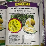 Soya fish 8-6-18 25kg baja durian pembesar buah SOP base baja pokok buahan fertilizer for durian fru