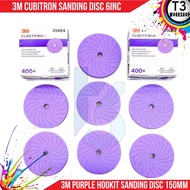 3M purple sandpaper 334U 737U PCSD Hookit 6 Inch P120 P220 P320 P400 P600 P800 / box 50pcs