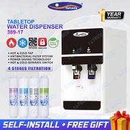YAMADA Hot & Cold Desktop Water Dispenser Penapis Air 389-17 - 4 Stages Korea Alkaline Filter Set Ha