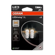 Osram Led T10 W5W Amber Yellow Dusk Light, License Plate, Ceiling 2827Dyp