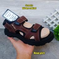 SANDAL GUNUNG PRIA ANDO BENTLY BORNEO SCOOTS ARROWTECH SIZE 38-42 - SANDAL GUNUNG COWOK MURAH - SAND