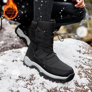 Northeast Men's Snow Boots Large Size Winter Fleece Lined Thickened Warm Cotton Shoes Outdoor Hiking