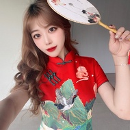 IBUY 2026 Cheongsam - Stylish & Feminine High-End Red