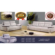 BEST Seller, BIG SET, 1 + 2 +3  SEATER CASA LEATHER SOFA SET, EXPORT QUALITY IN LOCAL PRICE COULD CUSTOMIZE PATTERN 