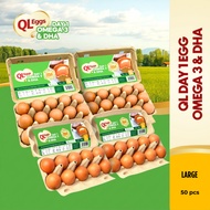 QL Omega 3 & DHA Egg - Large 50pcs Fresh Egg Farm Fresh Egg Telur Segar
