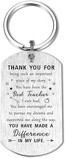 Best Teacher Appreciation Gifts, Teacher Unique Gifts Ideas, Funny Thank You Keychain for Teachers, 
