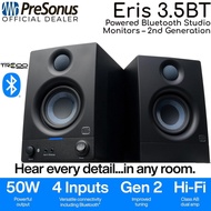 PreSonus Eris 3.5BT 2nd Gen Studio Monitoring Wireless Bluetooth Desktop Bookshelf Speakers