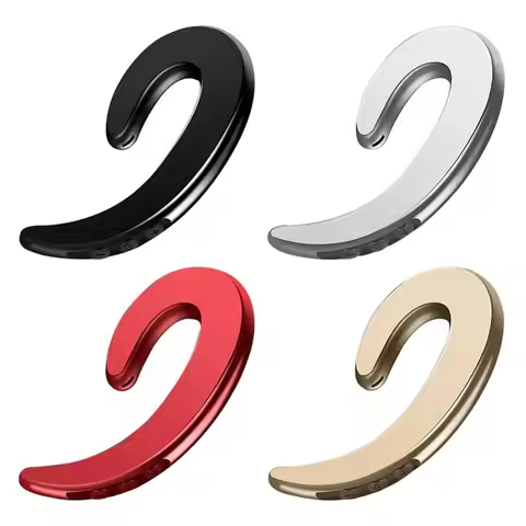 Digital Display Wireless Bluetooth Earphone 3D Stereo Solid Color Bone Conduction Headphones Fashion