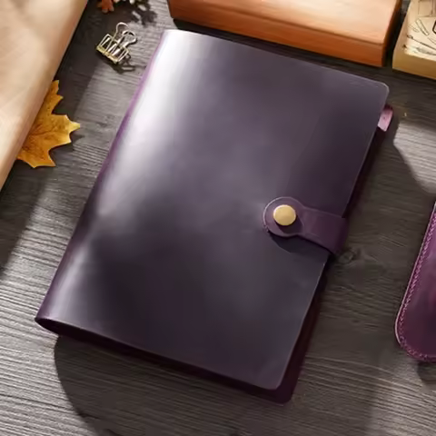 A5 Binder Notebook Crazy Horse Leather Refillable Notebook Vintage Notebook Leather Journal A5 Journ