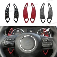 Carbon Fiber Car Steering Wheel Paddle Extension Shifters Shift Sticker Fit For  MG HS RX5 RX8 MG5 G